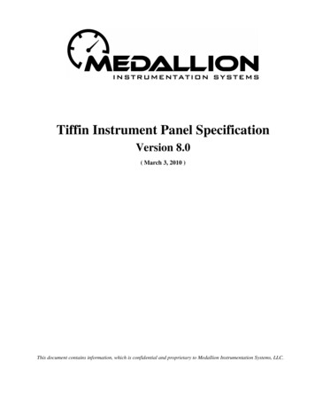 Tiffin Instrument Panel Specification - RV Tech Library