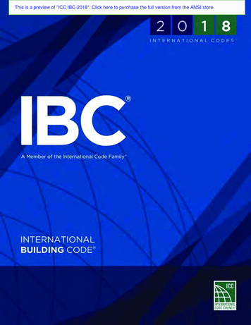 This Is A Preview Of ICC IBC-2018. Click Here To Purchase The Full .