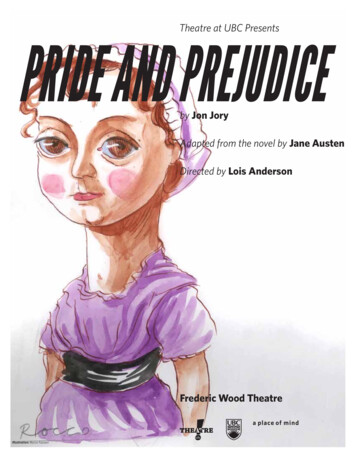 Theatre At UBC Presents Pride And Prejudice