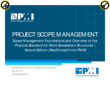 Project Scope Management - Scgmis