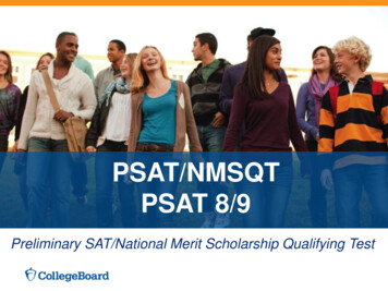 PSAT/NMSQT PSAT 8/9 - North East Independent School District