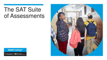 The SAT Suite Of Assessments - SMCPS