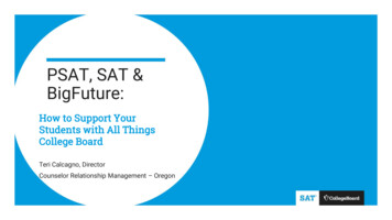 PSAT, SAT & BigFuture - Oregon Office Of Student Access And Completion