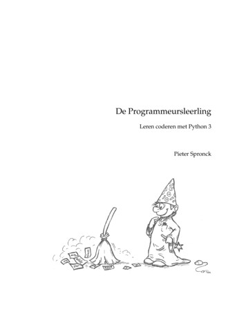 De Programmeursleerling - Spronck