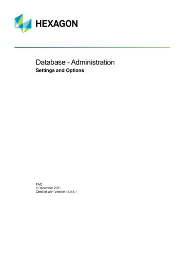 Database - Administration - Q-DAS