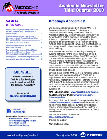 Academic Newsletter Third Quarter 2010 - Microchip Technology