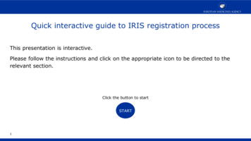 Quick Interactive Guide To IRIS Registration Process