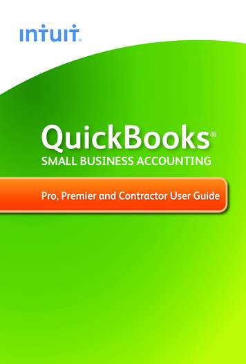 QuickBooks 2013 Pro Premier Contractor User Guide