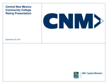 Central New Mexico Community College Rating Presentation