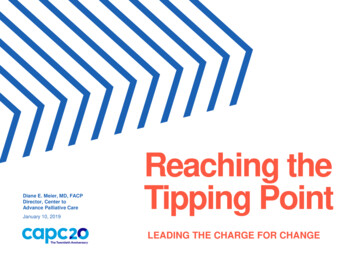 Reaching The Tipping Point - CAPC