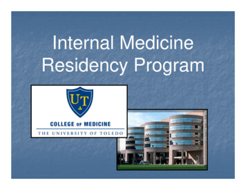 Internal Medicine Residency Program - University Of Toledo