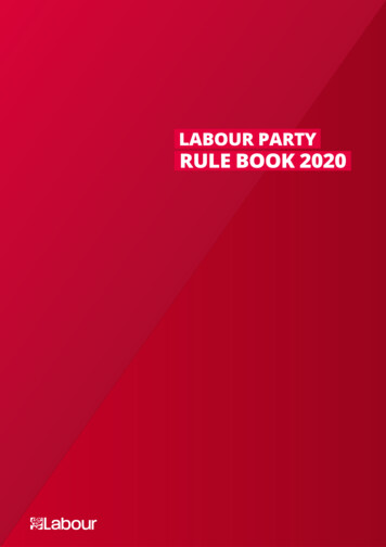 Labour Party Rule Book