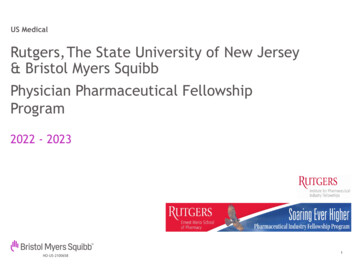 Rutgers & BMS Physician Pharmaceutical Fellowship Program 2022-23