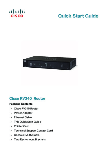 Cisco RV340 Quick Start Guide