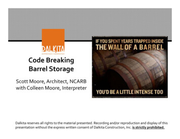 Code Breaking Barrel Storage