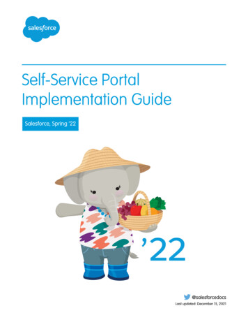 Self-Service Portal Implementation Guide