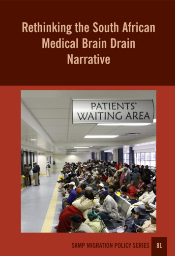 Rethinking The South African Medical Brain Drain Narrative