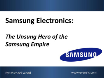 Samsung The Unsung Hero - Tilson Funds