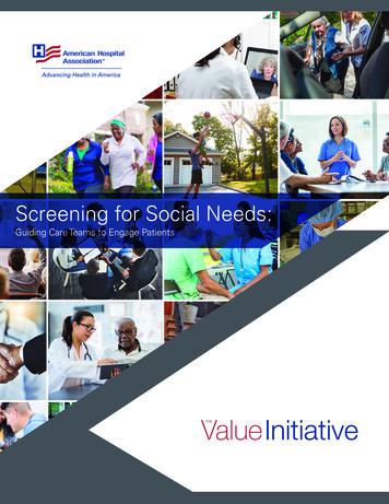 Screening For Social Needs - AHA