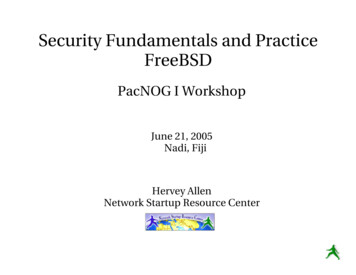Security Fundamentals And Practice FreeBSD - Pacnog 