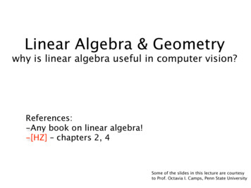 Linear Algebra & Geometry - Stanford University