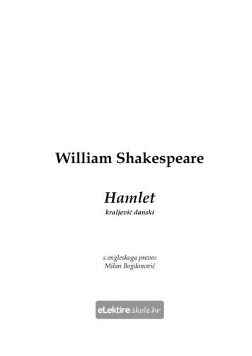 William Shakespeare Hamlet - Naslovnica