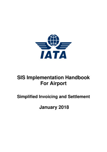 Simplified Invoicing And Settlement - IATA