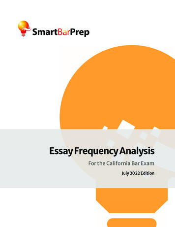 Essay Frequency Analysis - SmartBarPrep 