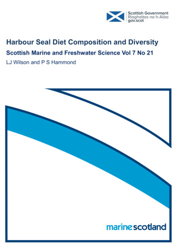 Harbour Seal Diet Composition And Diversity