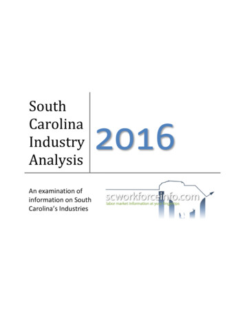 South Carolina Industry Analysis