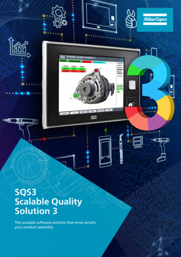 SQS3 Scalable Quality Solution 3 - Atlas Copco