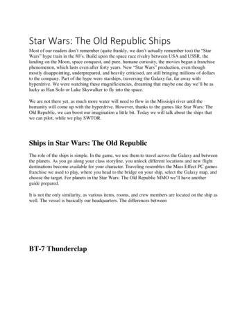 Star Wars: The Old Republic Ships - DocDroid