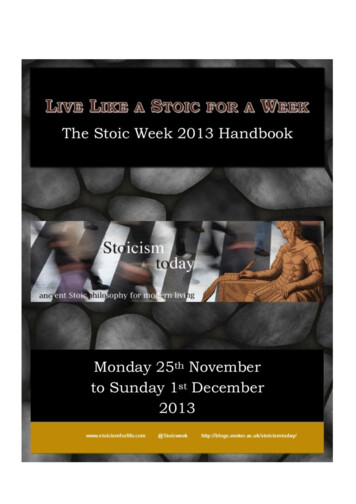Stoic Week Handbook - Modern Stoicism