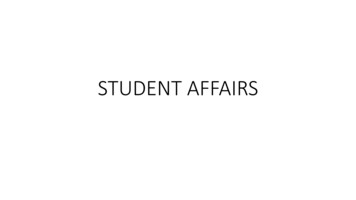 STUDENT AFFAIRS - University Of Akron