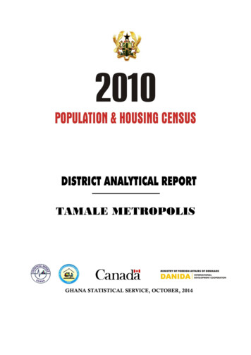 TAMALE METROPOLIS - Ghana Statistical Services