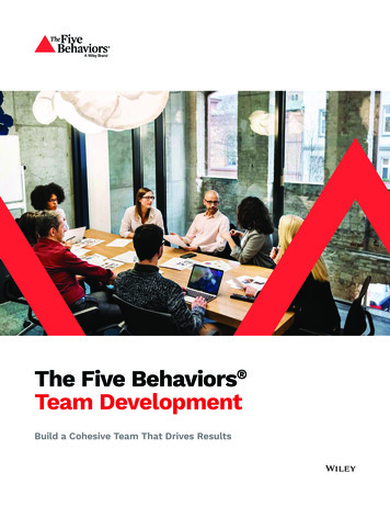 The Five Behaviors Team Development - Discprofile 