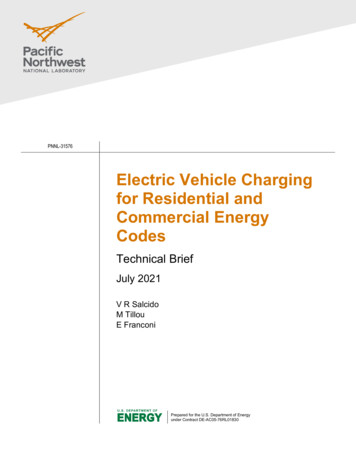 Electric Vehicle Charging For Residential And Commercial Energy Codes .