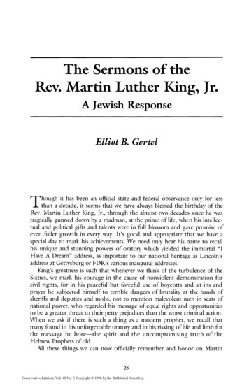 The Sermons Of The Rev. Martin Luther King, Jr.