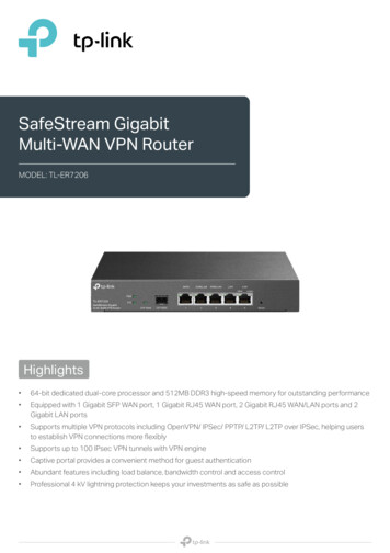 SafeStream Gigabit Multi-WAN VPN Router - TP-Link