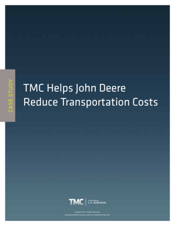 TMC Helps John Deere - C. H. Robinson