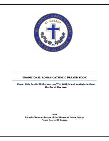 Traditional Roman Catholic Prayer Book - BC Yukon