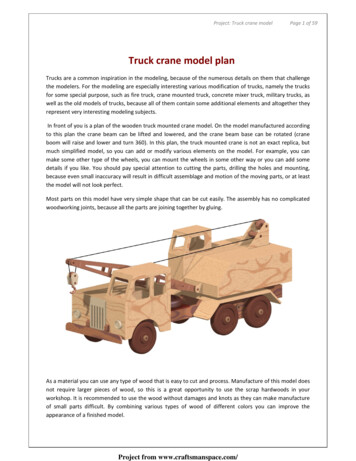 Truck Crane Model Plan - Craftsmanspace