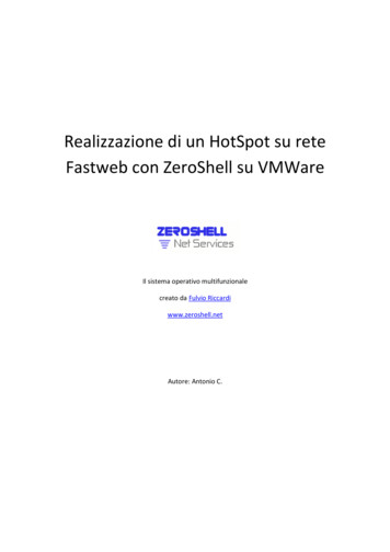 Realizzazione Di Un HotSpot Su Rete Fastweb Con ZeroShell Su VMWare