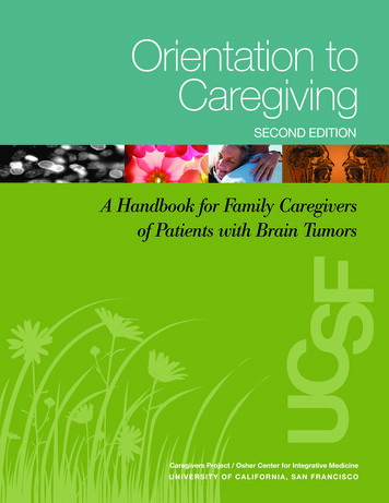 Orientation To Caregiving - UCSF Health