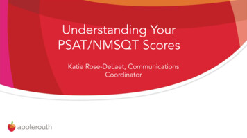Understanding Your PSAT/NMSQT Scores - School Webmasters