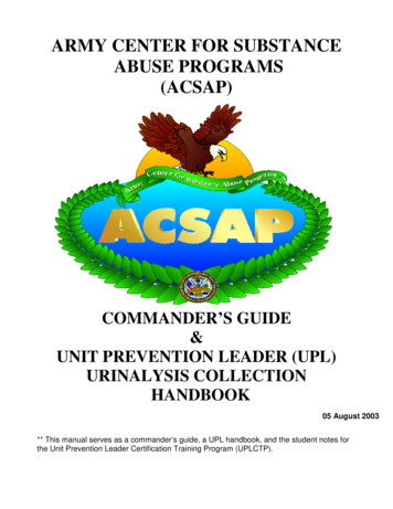 Army Center For Substance Abuse Programs