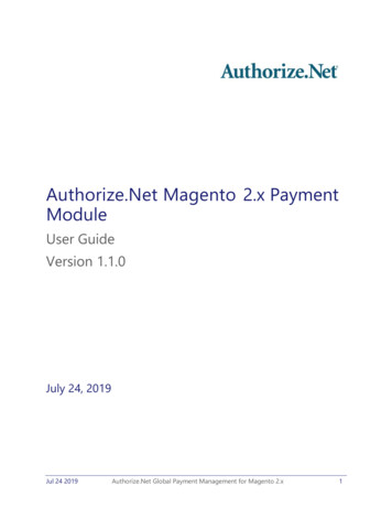 Authorize Magento 2.x Payment Module