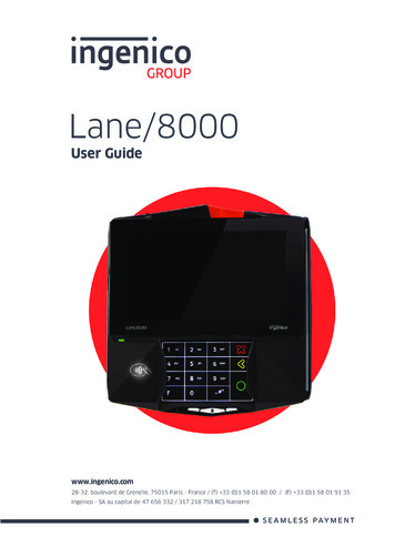 XtrawiBTC User Manual Lane 8000 Part 1 - Fccid.io
