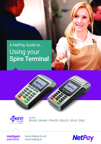 A NetPay Guide To Using Your Spire Terminal