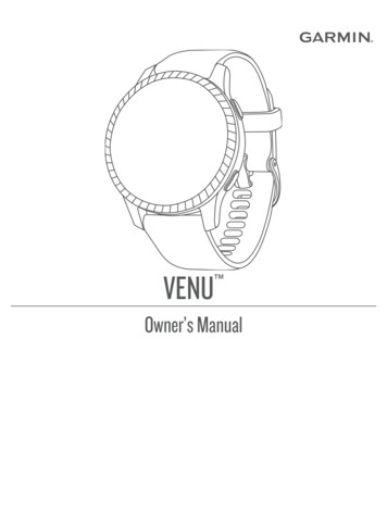 Owner's Manual VENU - Garmin